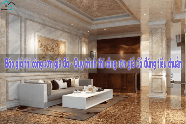 Báo giá thi công sơn giả đá - Quy trình thi công sơn giả đá đúng tiêu chuẩn