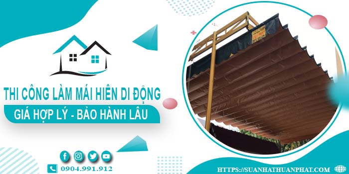 Chi phí thi công làm mái hiên di động tại Bình Tân【Chỉ từ 199k】