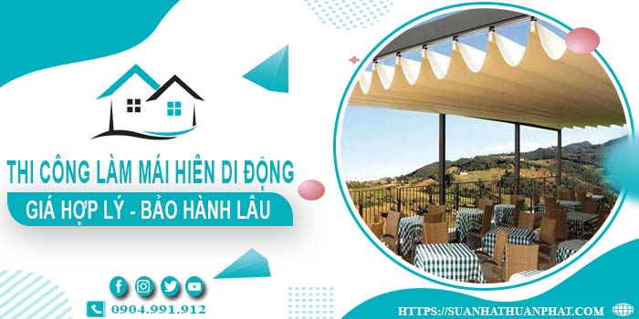 Chi phí thi công làm mái hiên di động tại Bình Thạnh【Chỉ từ 199k】
