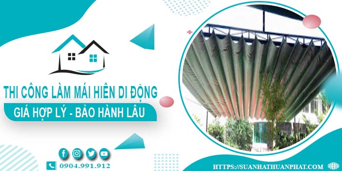 Chi phí thi công làm mái hiên di động tại Gò Vấp【Chỉ từ 199k】