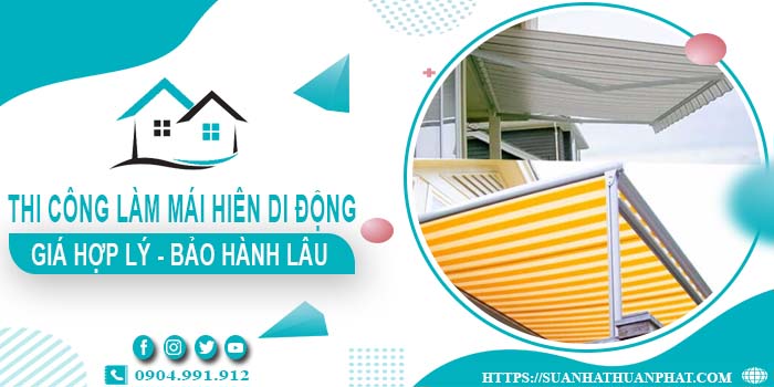 Chi phí thi công làm mái hiên di động tại Quận 7【Chỉ từ 199k】