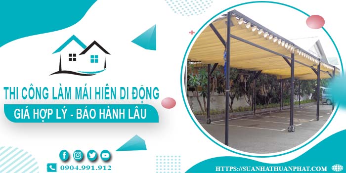 Chi phí thi công làm mái hiên di động tại Tân Bình【Chỉ từ 199k】