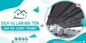 Đơn giá làm mái tôn tại Bà Rịa -【Chỉ từ 299K/m² - 399K/m²】