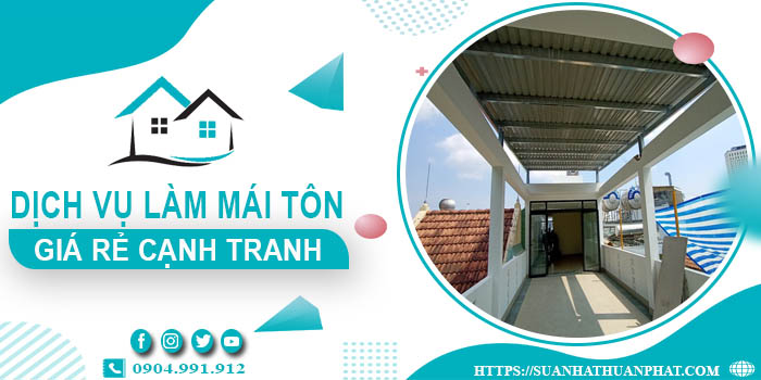 Đơn giá làm mái tôn tại Hồng Ngự -【Chỉ từ 299K/m² - 399K/m²】