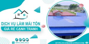 Đơn giá làm mái tôn tại quận 6 -【Chỉ từ 299K/m² - 399K/m²】